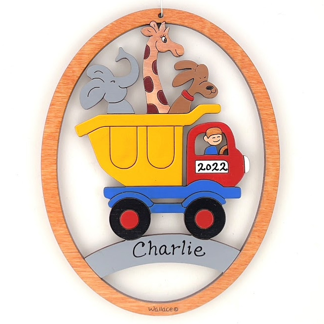 Dump Truck Ornament